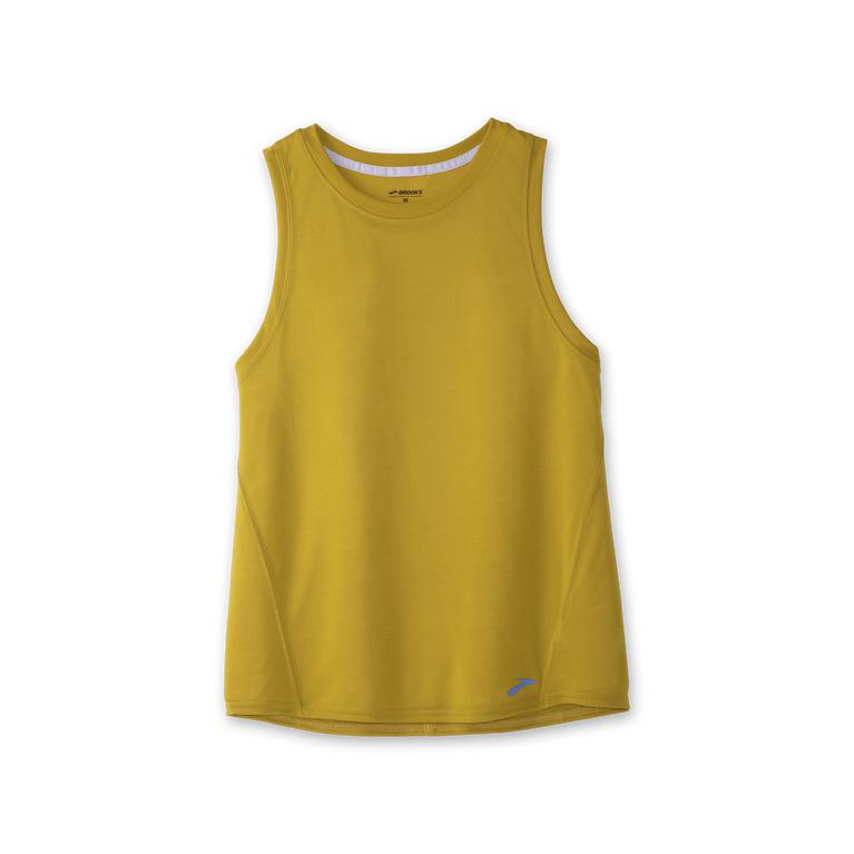 Brooks Distance - Womens Running Tank Top - Golden Hour (05937IYNZ)